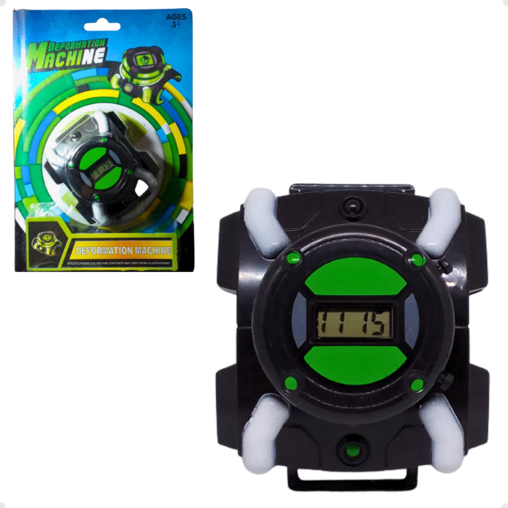 Relógio Infantil Digital Ben 10 Alien Omnitrix Sunny