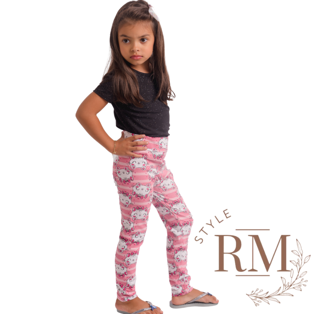 Calça Legging Infantil Minnie Mouse Disney Marinho