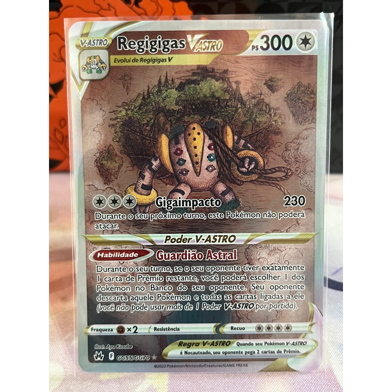 Carta Pokémon Regigigas VAstro Ultra Rara Copag