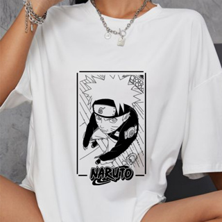 Camiseta Algodão Simbolo Aldeia da Folha Naruto Cor:Branco;Tamanho