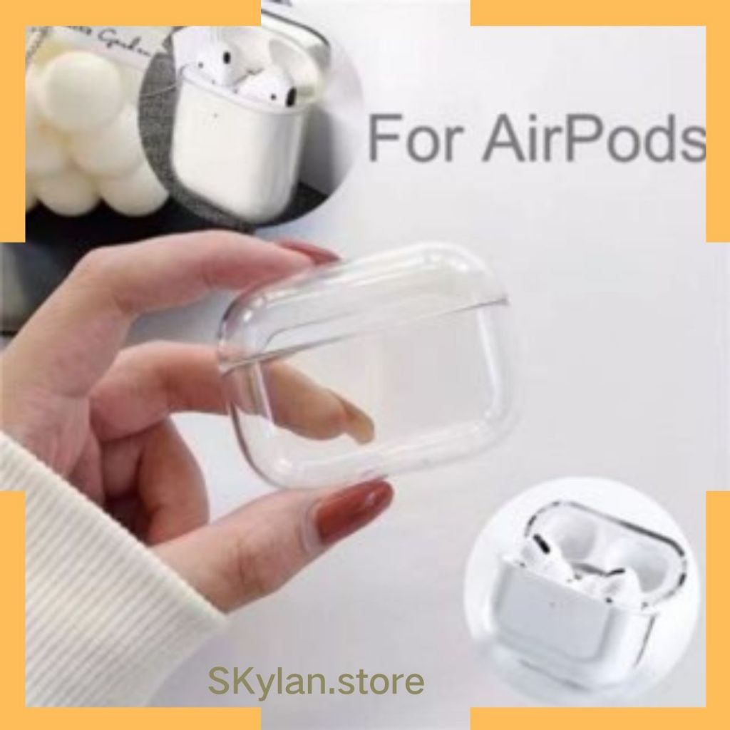 Capa Case Capinha Acrílico Rígida Transparente Para AirPods1/2 AirPods Pro e AirPods 3