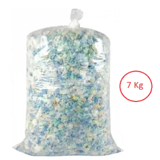 Grande Enchimento de Espuma p/ puffs e almofadas e artesanato 7kg