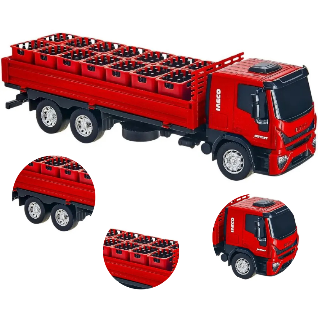 Caminhão Iveco Tector Dropside - Brinquedo réplica miniaturizada