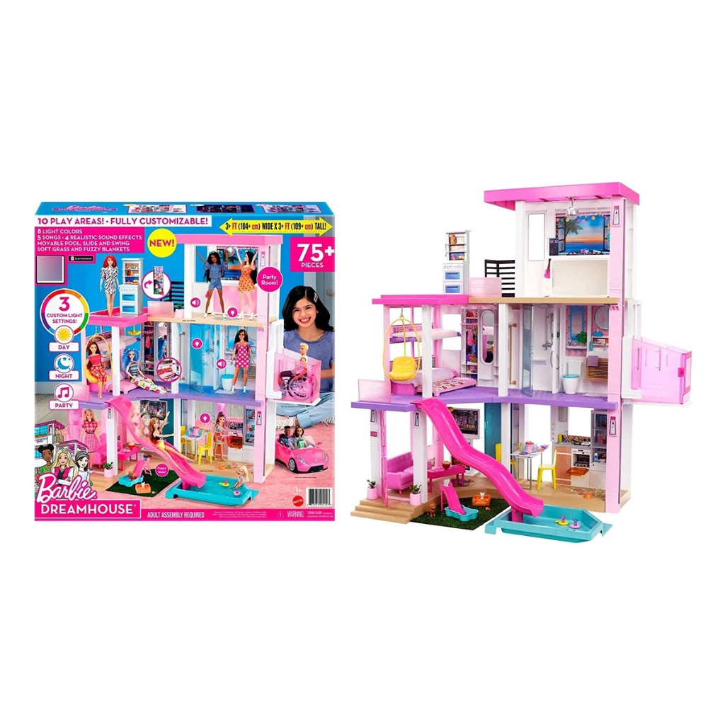 Casa Da Barbie Mega Casa Dos Sonhos Malibu + Móveis - Colore