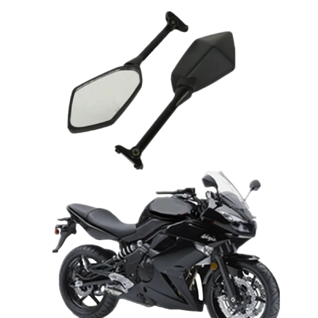 Par de retrovisores modelo moto Kawasaki Ninja 650R anos 2010 2011 2012 2013 2014 2015 2016 e 2017