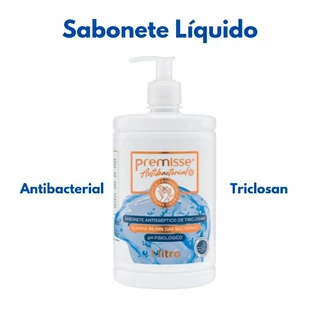 Sabonete Líquido Antisséptico Antibacteriano de Triclosan 1litro Antigermes