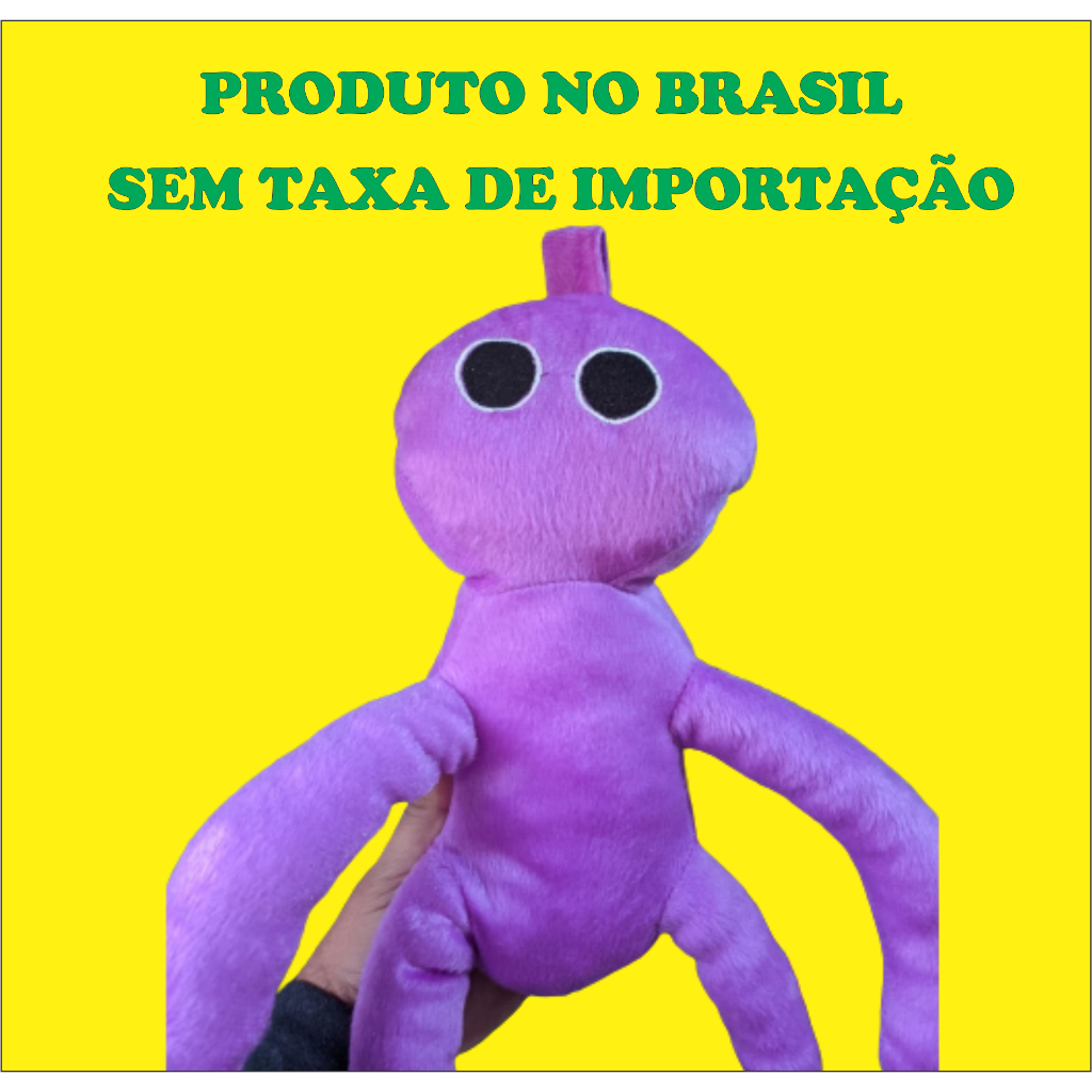 Boneco Pelúcia Monstro ROXO - 40 cm - Turma do Babão Rainbow Friends ...