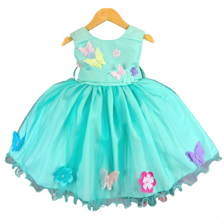 Vestido Princesa Belli Anabel Jardim Encantado Azul Bebe - Roupa  Infantil