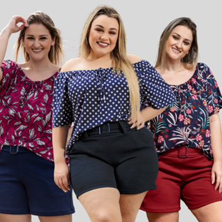 Blusa Feminina Plus Size Ciganinha
