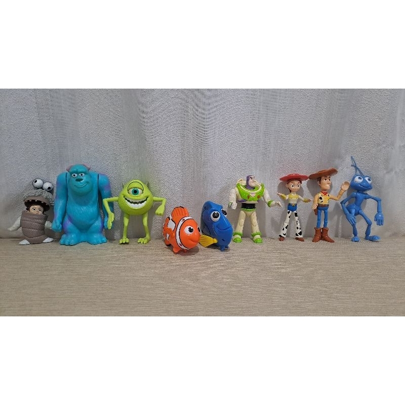 Coleção Disney Pixar Mcdonald’s completa lançada no ano de 2004