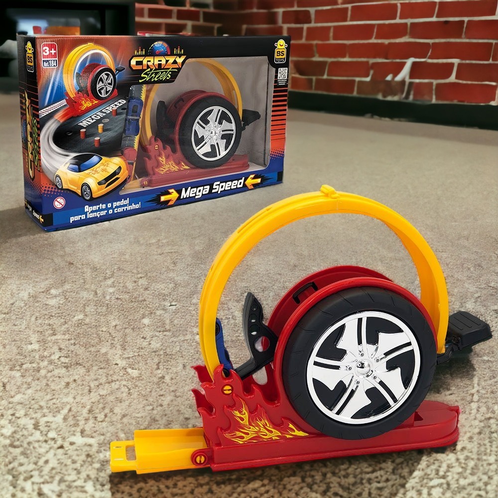 Hot Wheels Corrida 3 Pistas 3 Loopings - Carrinhos de Brinquedos