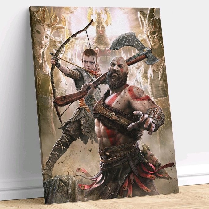 Adesivos Para Gamer Kratos God Of War 34cm X 22cm Alta Qualidade Desenhos  Jogos On Line Decoração Quarto Gamers Geek Kid Girl Nerd
