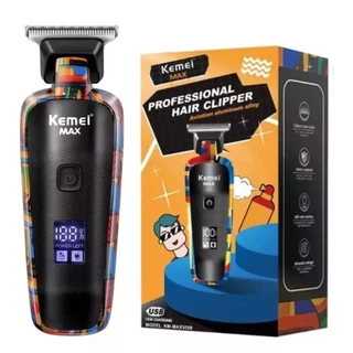 Maquina Cortar Cabelo Profissional Bivolt Recarregável Kemei Original Max 5090