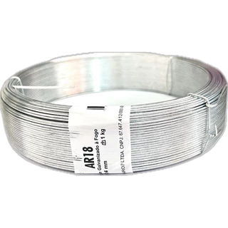 Arame galvanizado 18 1kg 117 metros artesanato obras cerca