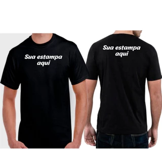 Camisetas Preta personalizada