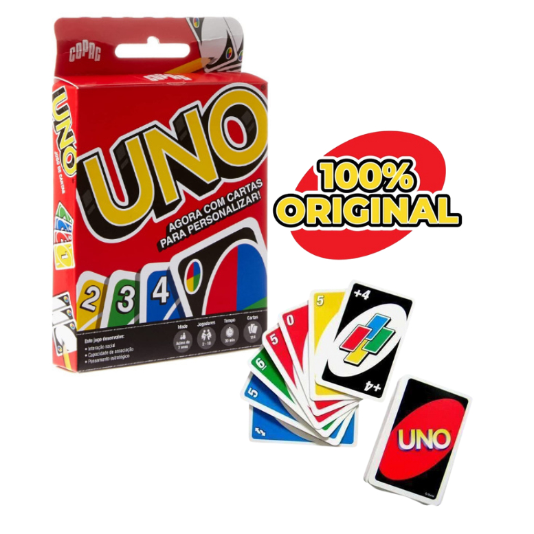 Jogo Uno Baralho Original Copag - 114 Cartas - Escorrega o Preço