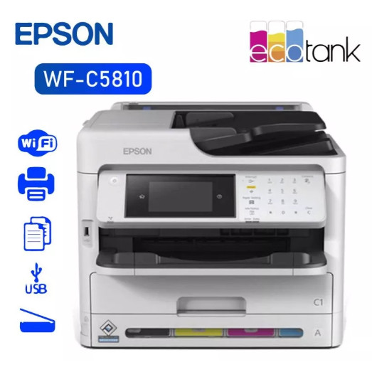 IMPRESSORA EPSON WORKFORCE PRO WF-C5890 C5890 | MULTIFUNCIONAL COM BOLSA DE TINTA COLORIDA WIRELESS, DUPLEX AUTOMÁTICO / ADF DUPLO