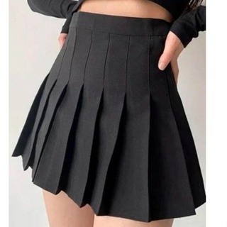 2020 listrado coreano saia plissada escola kawaii japonês saia shorts doce coreana  coreana estilo de roupas de cintura alta de um mini-linha de / Fundos ~