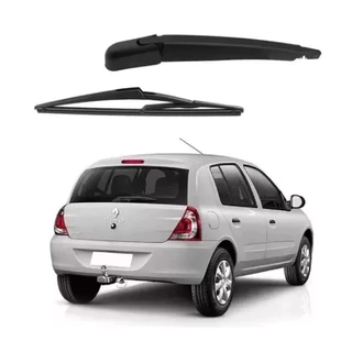 Kit Braço limpador traseiro + Palheta traseira Clio 1999 a 2012