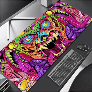 Mouse Pad Gamer Speed Borda Led 7 Cores Rgb Impermeável 900x400x4mm