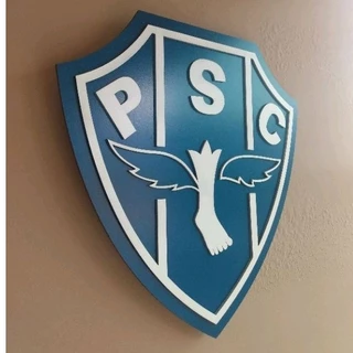 Quadro decorativo do Paysandu 38cm em MDF alto relevo.
