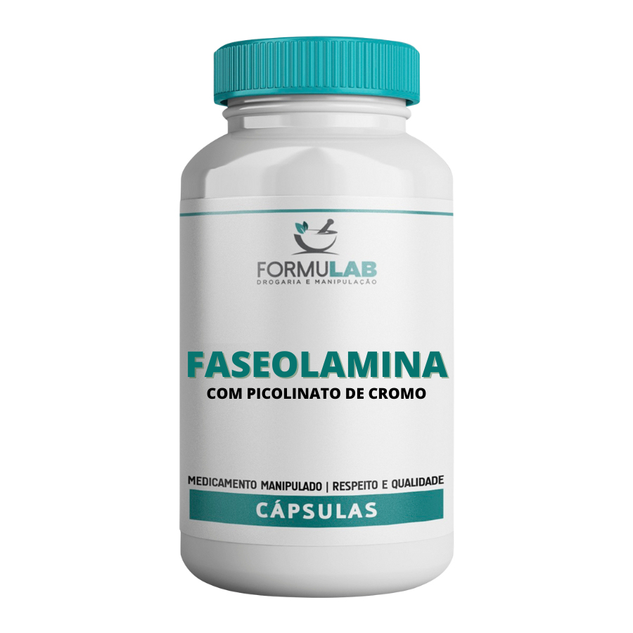 Faseolamina 500mg Picolinato De Cromo 500mcg - 120 Cápsulas | Shopee Brasil