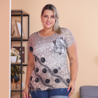 Blusas Femininas Plus Size Regata Senhora Bata Lisa