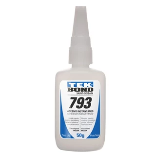 Adesivo Instantâneo 793 Bico Anti Entupimento Cip0077 Tekbond 50g