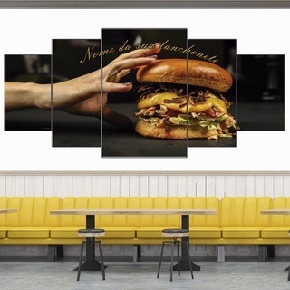 Quadro Decorativo - Hamburguer Grande - Ecograph - Gráfica e