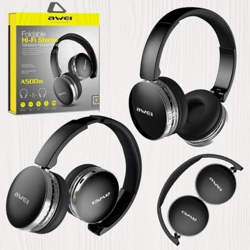 Fones De Ouvido Sem Fio Bluetooth headphone BT Sport Awei A500BL