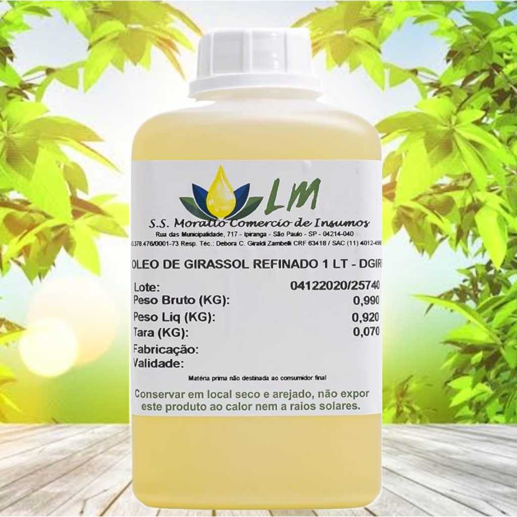 Distriol Oleo De Girassol Vegetal Refinado 1 litro