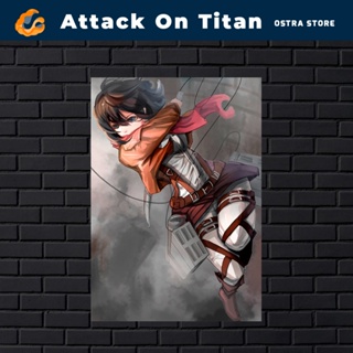 Placa decorativa Attack on Titan 4 Temporada - MDF