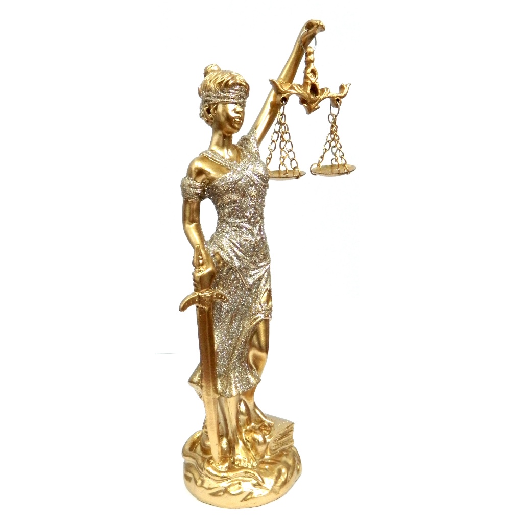 Estátua Deusa Dama Da Justiça Themis Simbolo De Direito - Estatueta ...