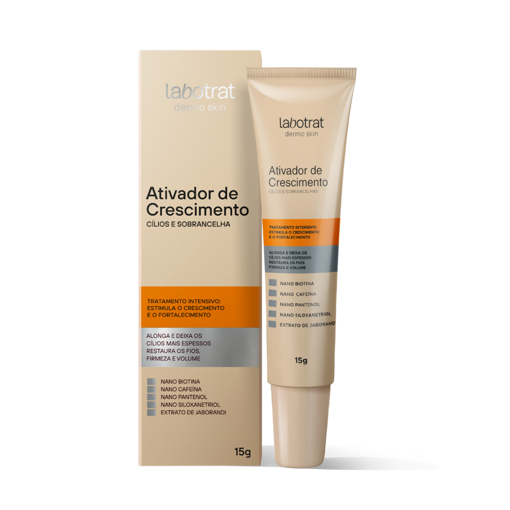 Ativador de Crescimento Labotrat Dermo Skin 15g Cílios e Sobrancelha ...