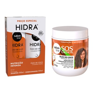 Hidratação de Coco para Cabelos Cacheados e Crespos - Salon Line
