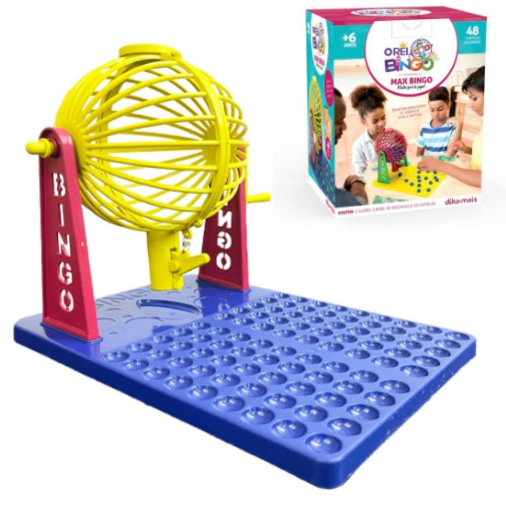 Jogo de Bingo Brinquedo Infantil com 48 Cartela e 88 bolinhas - KEPLER -  Jogo Bingo Infantil - Magazine Luiza