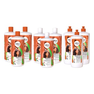 Combo Familia Kit SOS Cachos Coco com Ativador de Litrão Salon Line