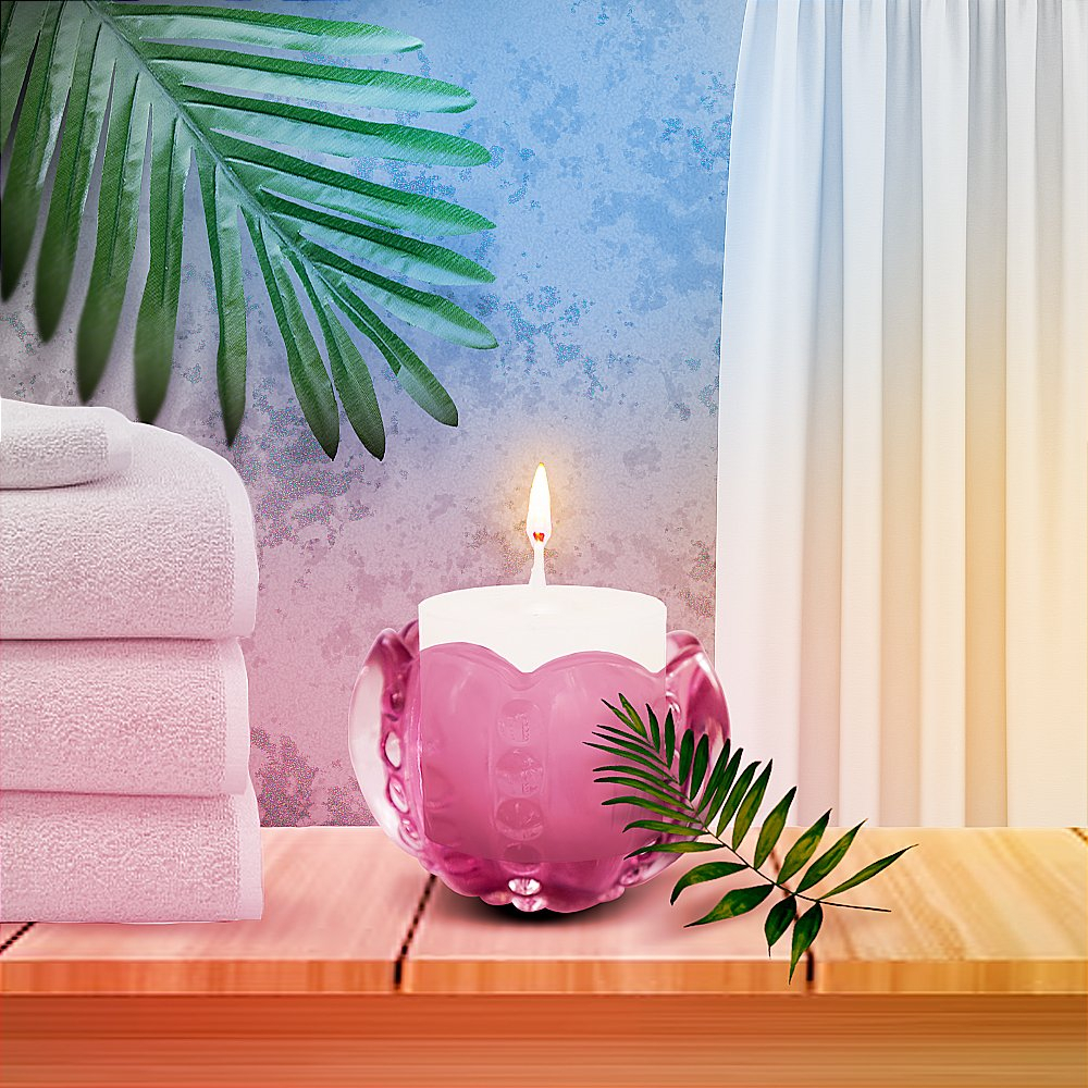 Porta Velas Castiçal de Vidro Transparente Elegante Moderno para Mesa Decoração Luxuosa Rústico Vintage