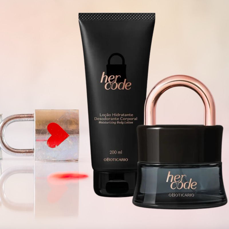Her Code: Eau De Parfum 50ml / Loção Hidratante Corporal 200ml | Shopee ...