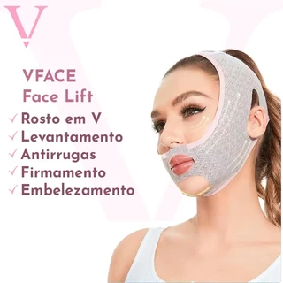 VFace Lifting Facial Efeito Rejuvenescedor Antirrugas e Firmamento Máscara de Beleza Contra Papada