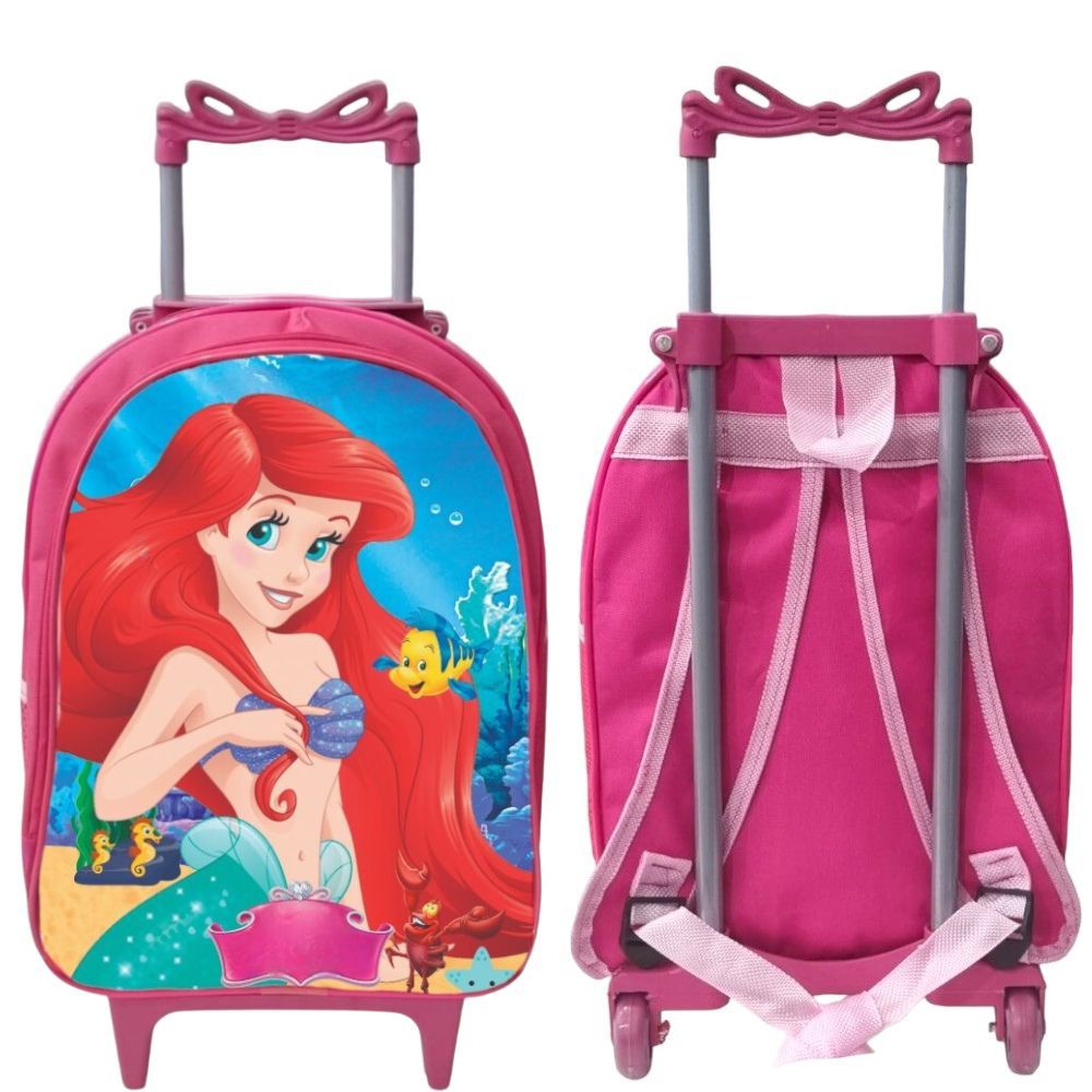 Mochila Infantil Feminina Escolar Rodinha Menina