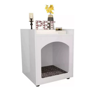 Mesa De Cabeceira Com Casinha Pet De Cachorro Gato Espaçosa