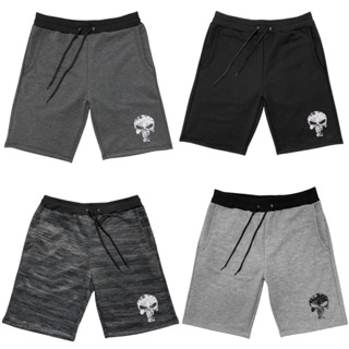 Kit 4 Bermudas Masculina Moletom Moletinho Caveira Justiceiro Academia