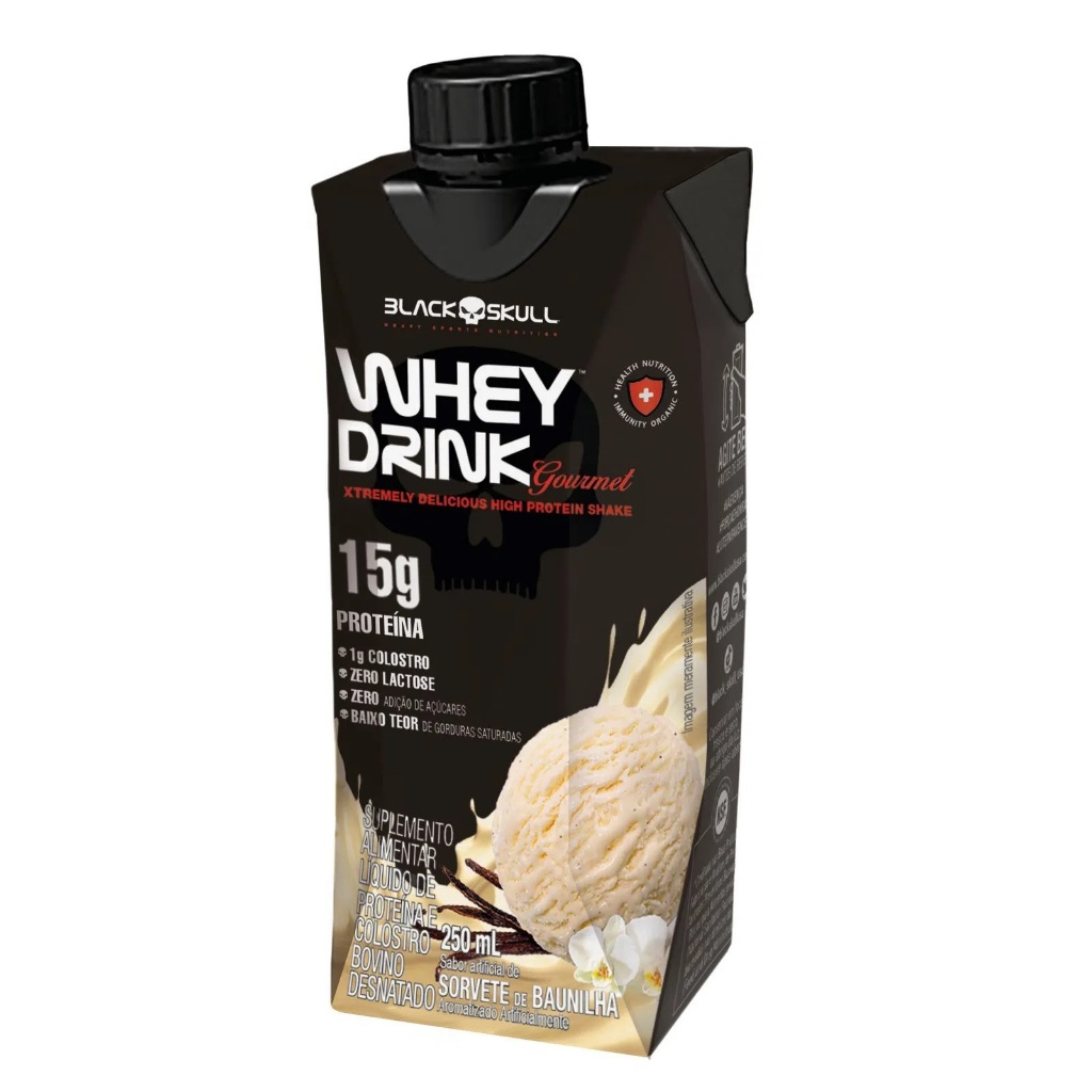 WHEY DRINK GOURMET – PRONTO PARA BEBER – 1 UNID – COM COLOSTRO BOVINO