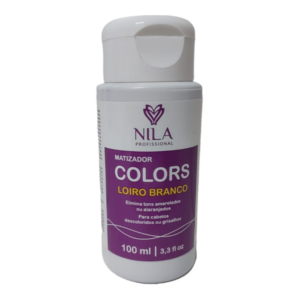 Nila Colors Matizador Loiro Branco 100ml | Shopee Brasil