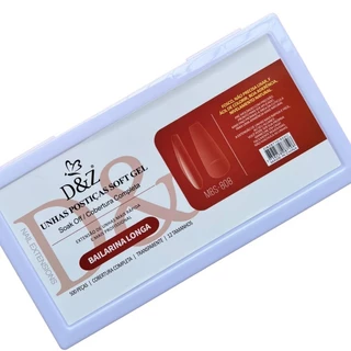 Unha Postiça Soft Gel D&Z - Unhas Postiças Bailarina Longa Tip