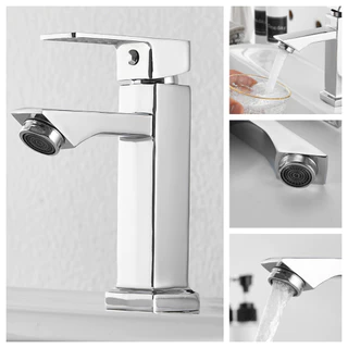 Torneira para Banheiro Lavabo Luxo Metal Cromada Moderna