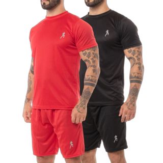 Kit Camiseta + Bermuda Masculina Academia Treino Esporte Tactel com Logo  Refletivo Short Masculino, Camiseta Masculina Nunca Usado 87294183