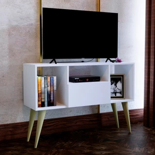 Rack para Sala Quarto TV Até 40 Pol. Retro Moderno Com Porta Argentina em Oferta na Shopee