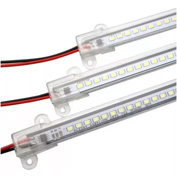 Kit 03 Luminarias Barra de LED 50cm Branco Frio Branco Quente 110V/220V